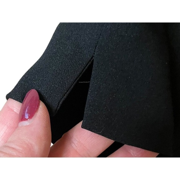 Nygard Collection Black Dress Pants High Rise Tapered Leg Satin Waist Women’s 14 - Picture 6 of 10